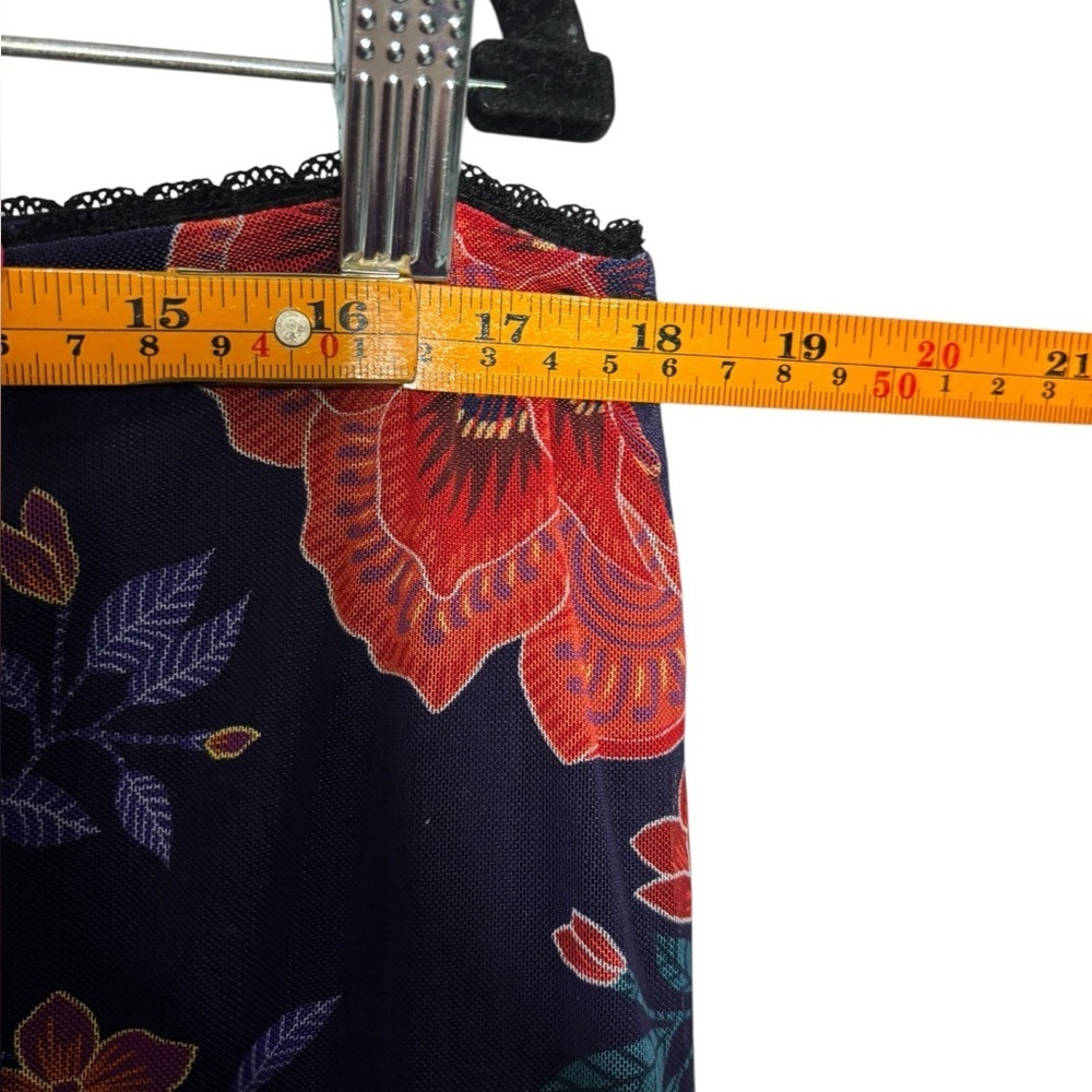 NEW Johnny Was Jade Lizandrea Mesh Pull On Midi Skirt Etta's Garen Print XL - Picture 11 of 13
